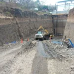 Dragado en el rio Estí